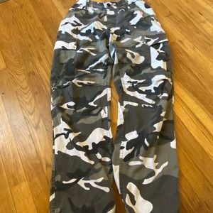 camo cargo pants
